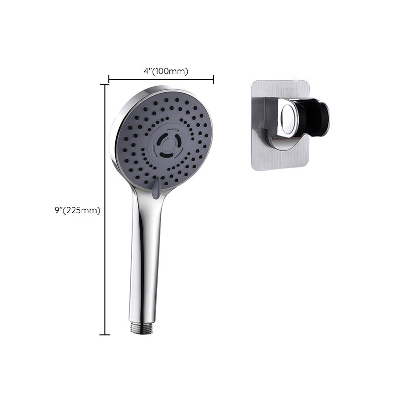 Round Shower Head Plastic Shower Head with Adjustable Spray Pattern Clearhalo 'Bathroom Remodel & Bathroom Fixtures' 'Home Improvement' 'home_improvement' 'home_improvement_shower_heads' 'Shower Heads' 'shower_heads' 'Showers & Bathtubs Plumbing' 'Showers & Bathtubs' 6915836
