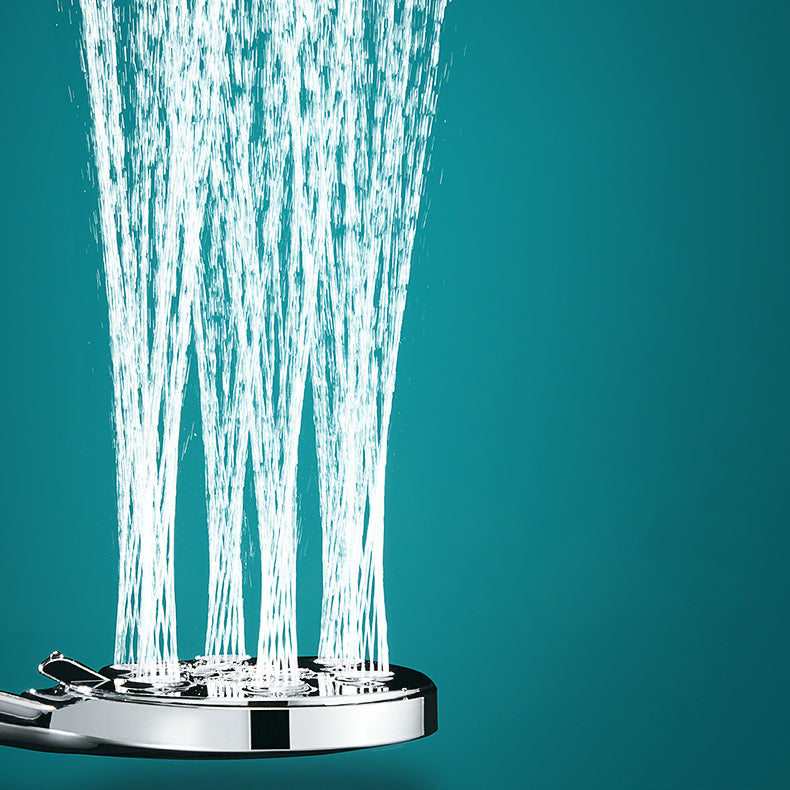 Contemporary Shower Head Plastic Shower Head with Adjustable Water Flow Clearhalo 'Bathroom Remodel & Bathroom Fixtures' 'Home Improvement' 'home_improvement' 'home_improvement_shower_heads' 'Shower Heads' 'shower_heads' 'Showers & Bathtubs Plumbing' 'Showers & Bathtubs' 6915862