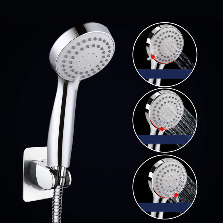 Traditional Shower Head Plain Metal Round Handheld Shower Head Clearhalo 'Bathroom Remodel & Bathroom Fixtures' 'Home Improvement' 'home_improvement' 'home_improvement_shower_heads' 'Shower Heads' 'shower_heads' 'Showers & Bathtubs Plumbing' 'Showers & Bathtubs' 6915873