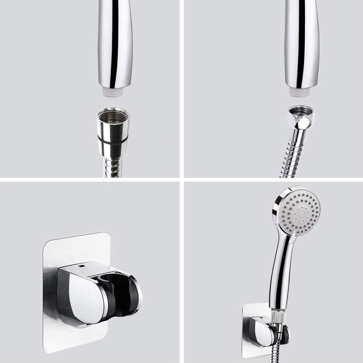 Traditional Shower Head Plain Metal Round Handheld Shower Head Clearhalo 'Bathroom Remodel & Bathroom Fixtures' 'Home Improvement' 'home_improvement' 'home_improvement_shower_heads' 'Shower Heads' 'shower_heads' 'Showers & Bathtubs Plumbing' 'Showers & Bathtubs' 6915878