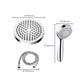 Traditional Shower Head Plain Metal Round Handheld Shower Head Clearhalo 'Bathroom Remodel & Bathroom Fixtures' 'Home Improvement' 'home_improvement' 'home_improvement_shower_heads' 'Shower Heads' 'shower_heads' 'Showers & Bathtubs Plumbing' 'Showers & Bathtubs' 6915879