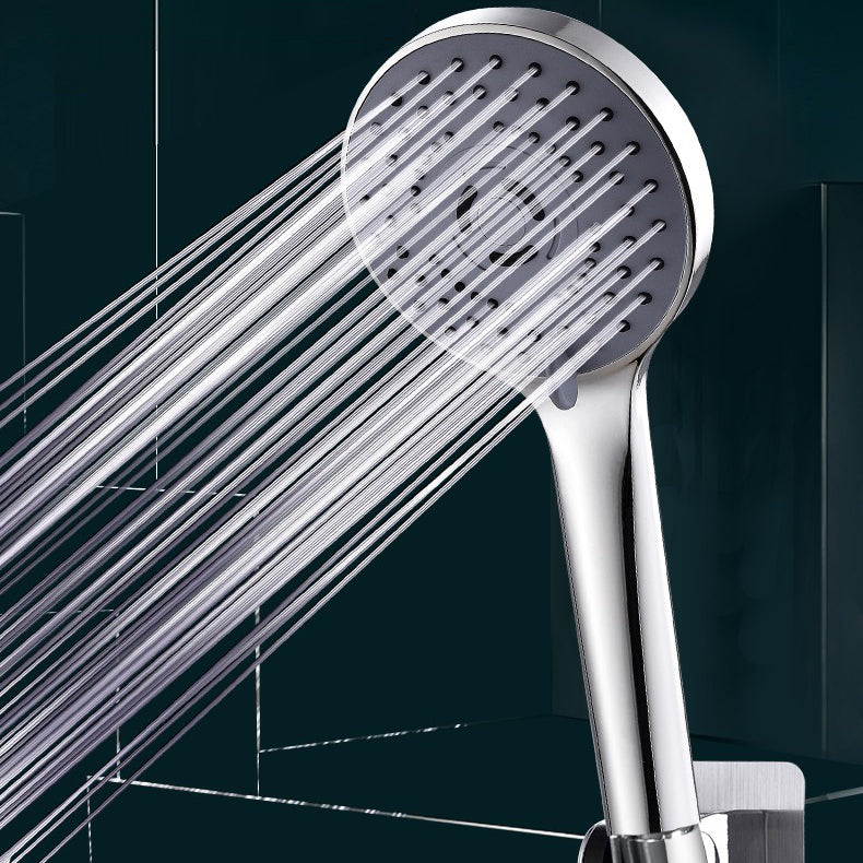 Modern Plastic Shower Head Round Handheld Shower Head with Adjustable Water Flow Clearhalo 'Bathroom Remodel & Bathroom Fixtures' 'Home Improvement' 'home_improvement' 'home_improvement_shower_heads' 'Shower Heads' 'shower_heads' 'Showers & Bathtubs Plumbing' 'Showers & Bathtubs' 6915887
