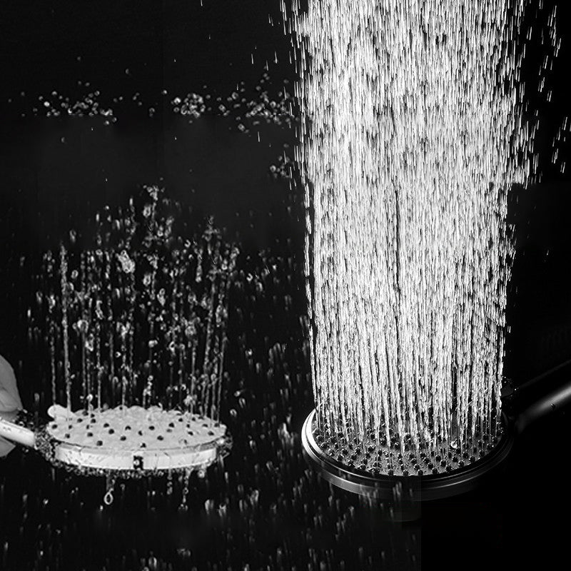 Round Shower Head Plastic Handheld Shower Head with Adjustable Spray Pattern Clearhalo 'Bathroom Remodel & Bathroom Fixtures' 'Home Improvement' 'home_improvement' 'home_improvement_shower_heads' 'Shower Heads' 'shower_heads' 'Showers & Bathtubs Plumbing' 'Showers & Bathtubs' 6915907
