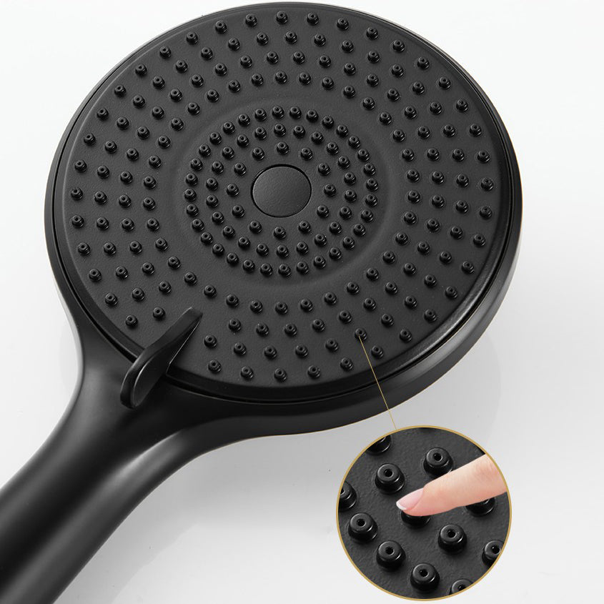Round Shower Head Plastic Handheld Shower Head with Adjustable Spray Pattern Clearhalo 'Bathroom Remodel & Bathroom Fixtures' 'Home Improvement' 'home_improvement' 'home_improvement_shower_heads' 'Shower Heads' 'shower_heads' 'Showers & Bathtubs Plumbing' 'Showers & Bathtubs' 6915920