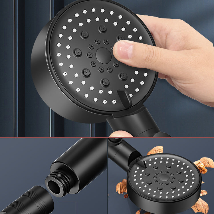 Modern Handheld Supercharged Shower Head Round Turbo Spray Head Clearhalo 'Bathroom Remodel & Bathroom Fixtures' 'Home Improvement' 'home_improvement' 'home_improvement_shower_heads' 'Shower Heads' 'shower_heads' 'Showers & Bathtubs Plumbing' 'Showers & Bathtubs' 6915932