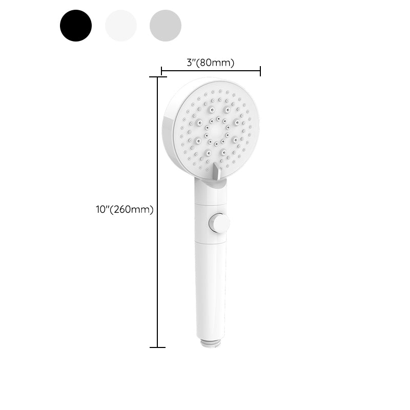 Modern Handheld Supercharged Shower Head Round Turbo Spray Head Clearhalo 'Bathroom Remodel & Bathroom Fixtures' 'Home Improvement' 'home_improvement' 'home_improvement_shower_heads' 'Shower Heads' 'shower_heads' 'Showers & Bathtubs Plumbing' 'Showers & Bathtubs' 6915947