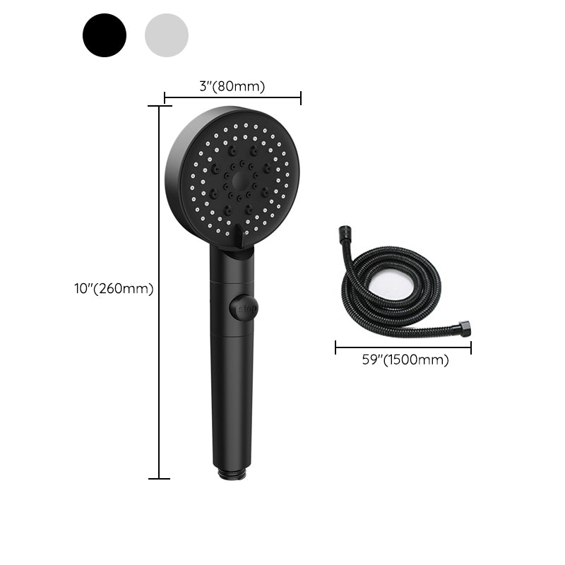 Modern Handheld Supercharged Shower Head Round Turbo Spray Head Clearhalo 'Bathroom Remodel & Bathroom Fixtures' 'Home Improvement' 'home_improvement' 'home_improvement_shower_heads' 'Shower Heads' 'shower_heads' 'Showers & Bathtubs Plumbing' 'Showers & Bathtubs' 6915948
