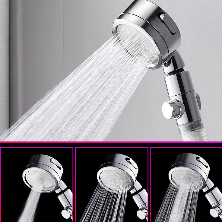 Modern Handheld Supercharged Shower Head Round 3 Setting Spray Head Clearhalo 'Bathroom Remodel & Bathroom Fixtures' 'Home Improvement' 'home_improvement' 'home_improvement_shower_heads' 'Shower Heads' 'shower_heads' 'Showers & Bathtubs Plumbing' 'Showers & Bathtubs' 6915972