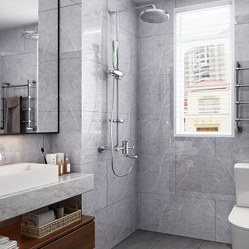 10-Pack 12" x 23" PVC Rectangular Peel & Stick Subway Tile Kitchen and Bathroom Grey 50-Piece Set Clearhalo 'Flooring 'Home Improvement' 'home_improvement' 'home_improvement_peel_stick_blacksplash' 'Peel & Stick Backsplash Tile' 'peel_stick_blacksplash' 'Walls & Ceilings' Walls and Ceiling' 6916347