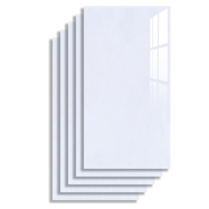 10-Pack 12" x 23" PVC Rectangular Peel & Stick Subway Tile Kitchen and Bathroom Gloss White Clearhalo 'Flooring 'Home Improvement' 'home_improvement' 'home_improvement_peel_stick_blacksplash' 'Peel & Stick Backsplash Tile' 'peel_stick_blacksplash' 'Walls & Ceilings' Walls and Ceiling' 6916352