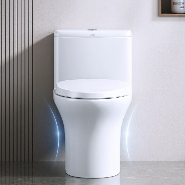 Traditional Porcelain Toilet One Piece Floor Mounted Siphon Jet Toilet Clearhalo 'Bathroom Remodel & Bathroom Fixtures' 'Home Improvement' 'home_improvement' 'home_improvement_toilets' 'Toilets & Bidets' 'Toilets' 6916430
