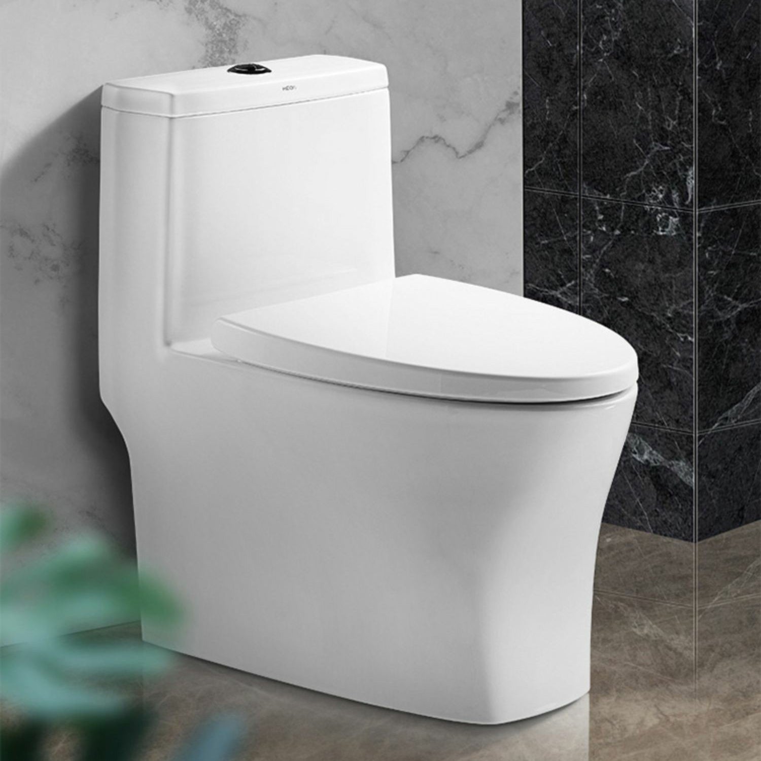 Traditional Porcelain Toilet One Piece Floor Mounted Siphon Jet Toilet Clearhalo 'Bathroom Remodel & Bathroom Fixtures' 'Home Improvement' 'home_improvement' 'home_improvement_toilets' 'Toilets & Bidets' 'Toilets' 6916435