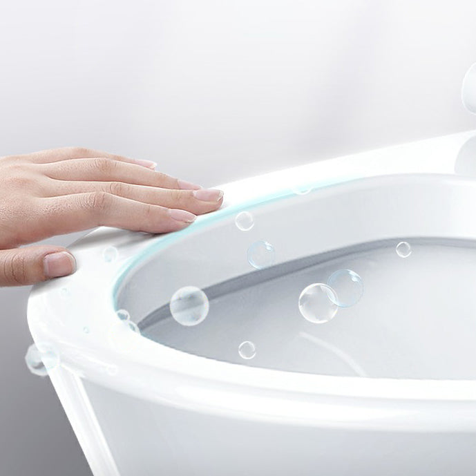 Traditional Porcelain Toilet One Piece Floor Mounted Siphon Jet Toilet Clearhalo 'Bathroom Remodel & Bathroom Fixtures' 'Home Improvement' 'home_improvement' 'home_improvement_toilets' 'Toilets & Bidets' 'Toilets' 6916443