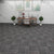 Carpet Tile Fade Resistant Non-Skid Solid Color Self-Stick Carpet Tiles Dining Room Dark Gray-Black Clearhalo 'Carpet Tiles & Carpet Squares' 'carpet_tiles_carpet_squares' 'Flooring 'Home Improvement' 'home_improvement' 'home_improvement_carpet_tiles_carpet_squares' Walls and Ceiling' 6916455