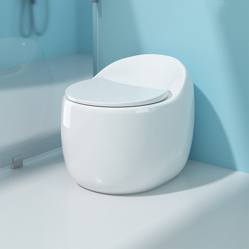 Modern Ceramic Flush Toilet Floor Mounted Urine Toilet with Seat for Bathroom 14" Clearhalo 'Bathroom Remodel & Bathroom Fixtures' 'Home Improvement' 'home_improvement' 'home_improvement_toilets' 'Toilets & Bidets' 'Toilets' 6921439