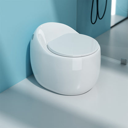 Modern Ceramic Flush Toilet Floor Mounted Urine Toilet with Seat for Bathroom 16" Clearhalo 'Bathroom Remodel & Bathroom Fixtures' 'Home Improvement' 'home_improvement' 'home_improvement_toilets' 'Toilets & Bidets' 'Toilets' 6921441