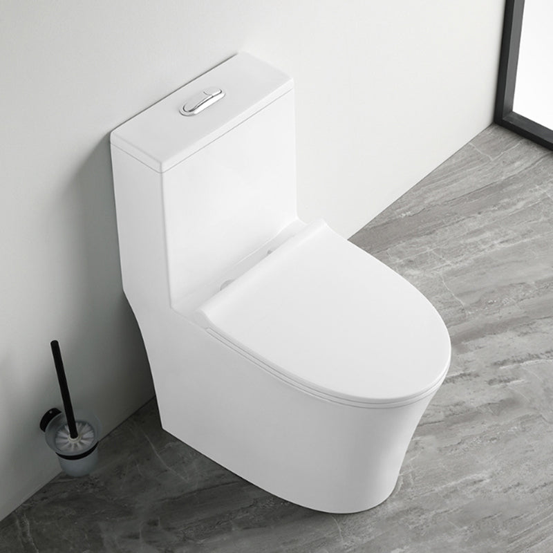 Contemporary Ceramic Flush Toilet Floor Mounted Toilet Bowl for Bathroom 14" Clearhalo 'Bathroom Remodel & Bathroom Fixtures' 'Home Improvement' 'home_improvement' 'home_improvement_toilets' 'Toilets & Bidets' 'Toilets' 6921466