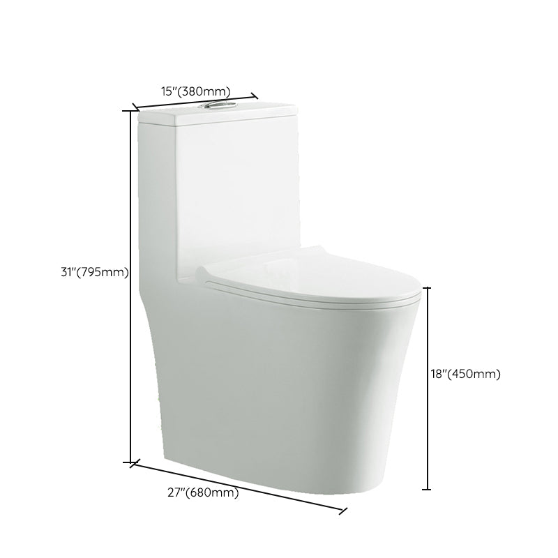 Contemporary Ceramic Flush Toilet Floor Mounted Toilet Bowl for Bathroom Clearhalo 'Bathroom Remodel & Bathroom Fixtures' 'Home Improvement' 'home_improvement' 'home_improvement_toilets' 'Toilets & Bidets' 'Toilets' 6921473