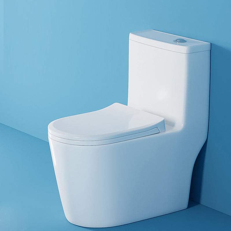 Modern White One Piece Flush Toilet Floor Mounted Toilet Bowl for Bathroom Clearhalo 'Bathroom Remodel & Bathroom Fixtures' 'Home Improvement' 'home_improvement' 'home_improvement_toilets' 'Toilets & Bidets' 'Toilets' 6921478