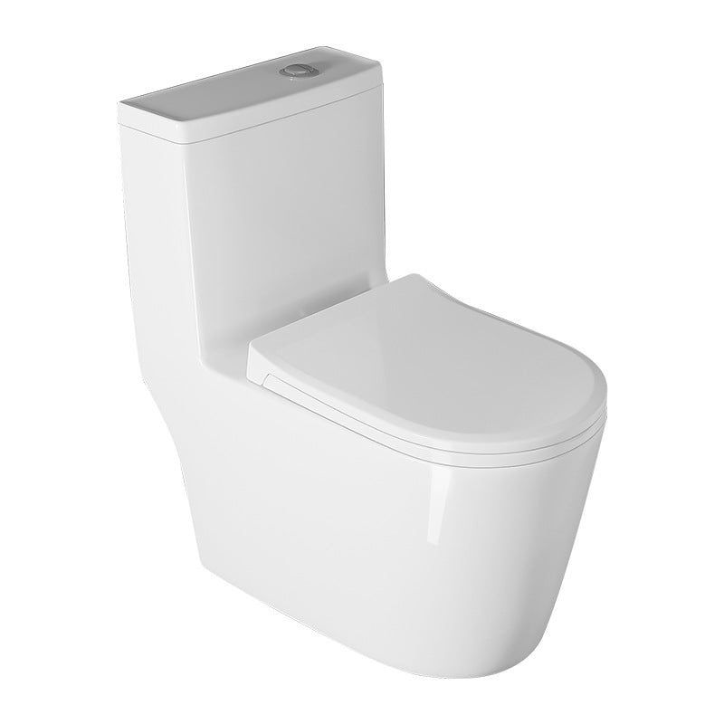 Modern White One Piece Flush Toilet Floor Mounted Toilet Bowl for Bathroom Clearhalo 'Bathroom Remodel & Bathroom Fixtures' 'Home Improvement' 'home_improvement' 'home_improvement_toilets' 'Toilets & Bidets' 'Toilets' 6921479