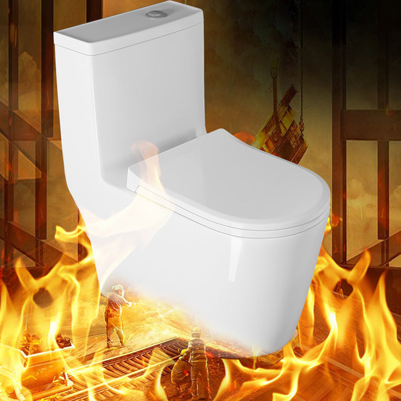 Modern White One Piece Flush Toilet Floor Mounted Toilet Bowl for Bathroom Clearhalo 'Bathroom Remodel & Bathroom Fixtures' 'Home Improvement' 'home_improvement' 'home_improvement_toilets' 'Toilets & Bidets' 'Toilets' 6921480