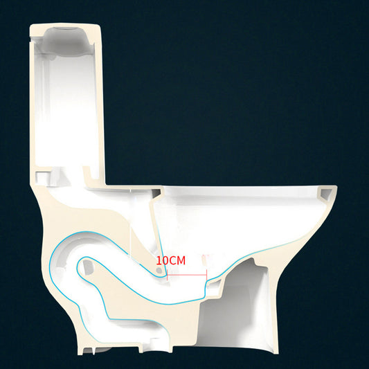 Modern White One Piece Flush Toilet Floor Mounted Toilet Bowl for Bathroom Clearhalo 'Bathroom Remodel & Bathroom Fixtures' 'Home Improvement' 'home_improvement' 'home_improvement_toilets' 'Toilets & Bidets' 'Toilets' 6921484