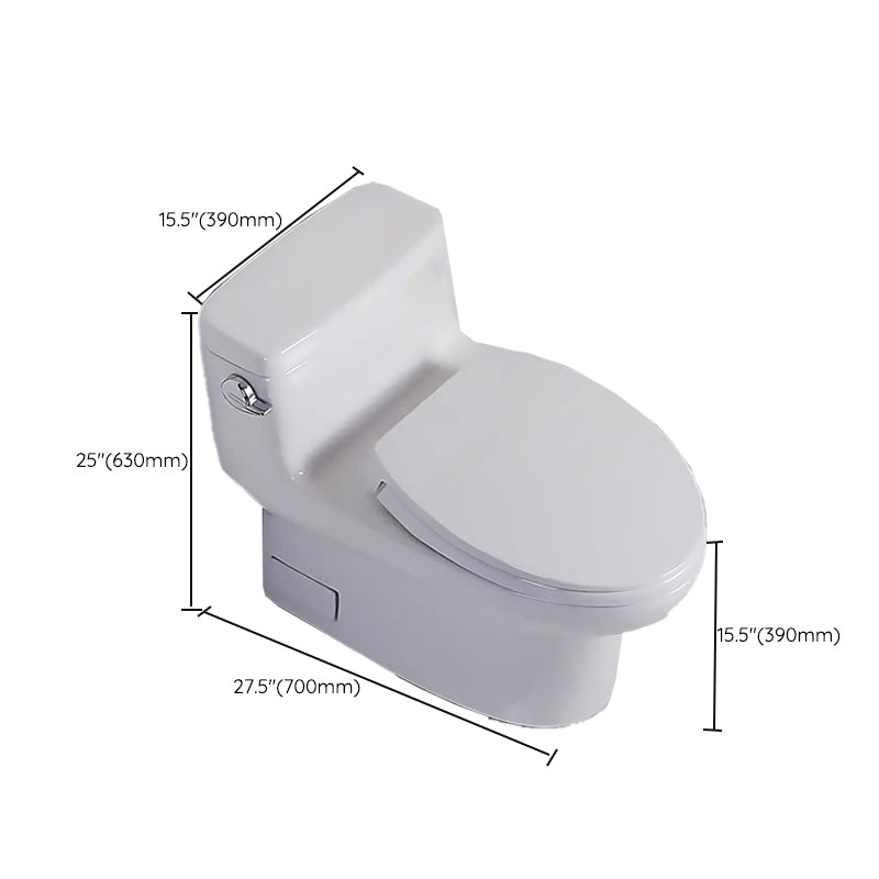 Traditional One Piece Flush Toilet Floor Mounted White Toilet Bowl for Bathroom Clearhalo 'Bathroom Remodel & Bathroom Fixtures' 'Home Improvement' 'home_improvement' 'home_improvement_toilets' 'Toilets & Bidets' 'Toilets' 6921496