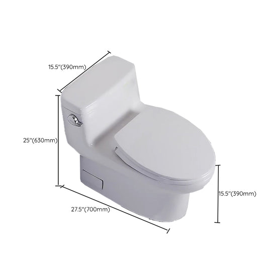 Traditional One Piece Flush Toilet Floor Mounted White Toilet Bowl for Bathroom Clearhalo 'Bathroom Remodel & Bathroom Fixtures' 'Home Improvement' 'home_improvement' 'home_improvement_toilets' 'Toilets & Bidets' 'Toilets' 6921496