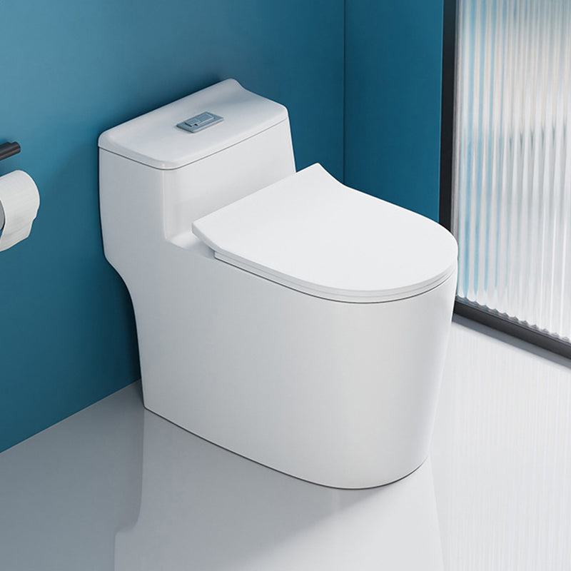 Modern 1 Piece Flush Toilet Floor Mounted White Toilet Bowl for Bathroom Clearhalo 'Bathroom Remodel & Bathroom Fixtures' 'Home Improvement' 'home_improvement' 'home_improvement_toilets' 'Toilets & Bidets' 'Toilets' 6921497