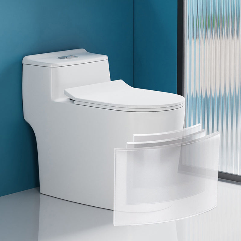 Modern 1 Piece Flush Toilet Floor Mounted White Toilet Bowl for Bathroom Clearhalo 'Bathroom Remodel & Bathroom Fixtures' 'Home Improvement' 'home_improvement' 'home_improvement_toilets' 'Toilets & Bidets' 'Toilets' 6921506