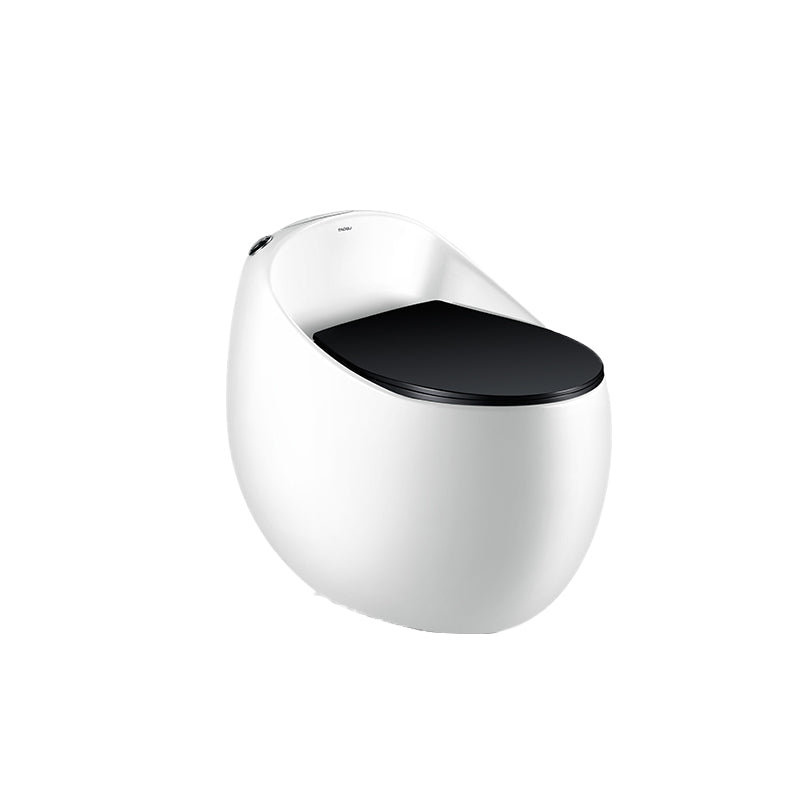 Modern Ceramic Flush Toilet Floor Mounted Seat Included Urine Toilet for Bathroom Black/ White Clearhalo 'Bathroom Remodel & Bathroom Fixtures' 'Home Improvement' 'home_improvement' 'home_improvement_toilets' 'Toilets & Bidets' 'Toilets' 6921509