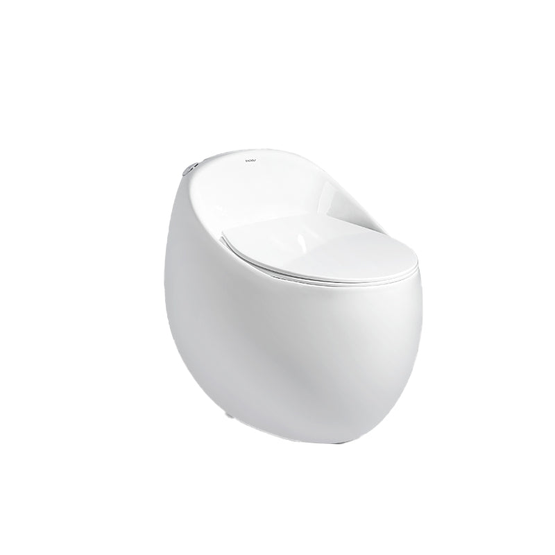 Modern Ceramic Flush Toilet Floor Mounted Seat Included Urine Toilet for Bathroom White 16" Clearhalo 'Bathroom Remodel & Bathroom Fixtures' 'Home Improvement' 'home_improvement' 'home_improvement_toilets' 'Toilets & Bidets' 'Toilets' 6921510