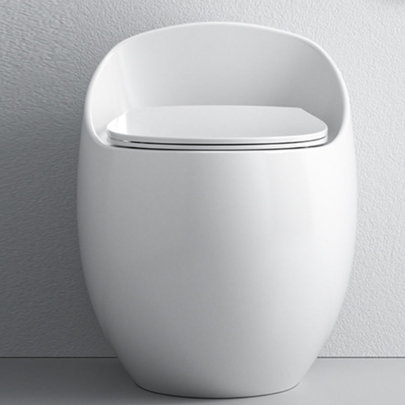Modern Ceramic Flush Toilet Floor Mounted Seat Included Urine Toilet for Bathroom White 12" Clearhalo 'Bathroom Remodel & Bathroom Fixtures' 'Home Improvement' 'home_improvement' 'home_improvement_toilets' 'Toilets & Bidets' 'Toilets' 6921512