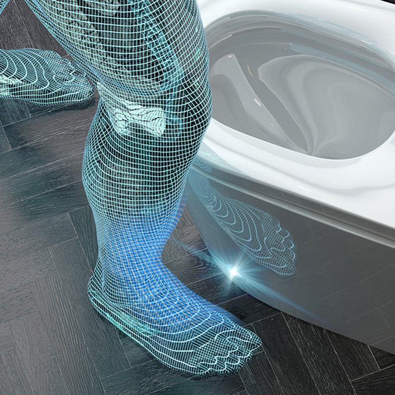 Modern Ceramic Flush Toilet Floor Mounted Toilet Bowl for Bathroom Clearhalo 'Bathroom Remodel & Bathroom Fixtures' 'Home Improvement' 'home_improvement' 'home_improvement_toilets' 'Toilets & Bidets' 'Toilets' 6921541