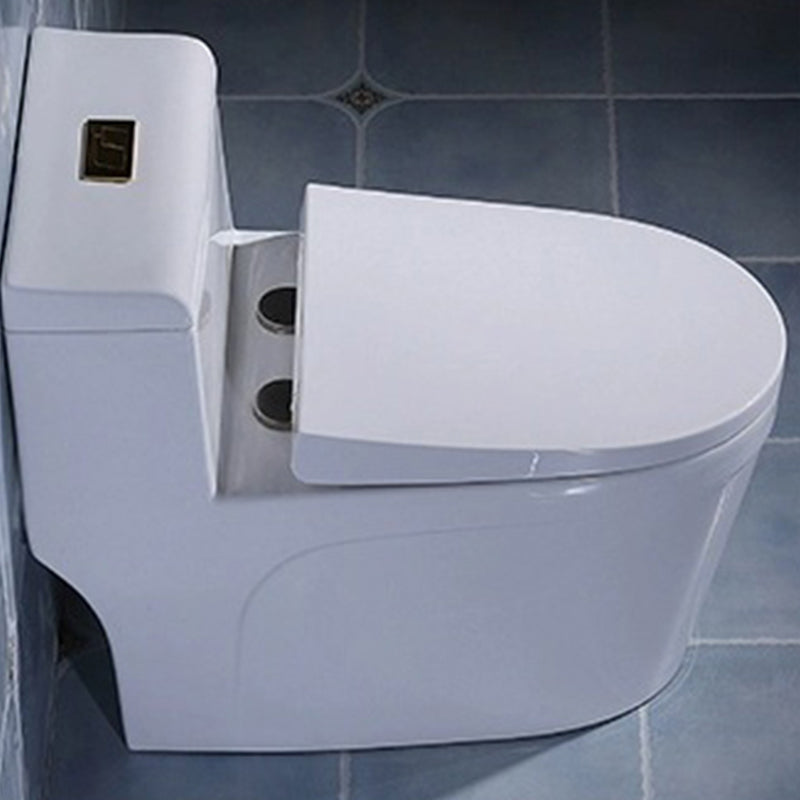 Modern White Flush Toilet Floor Mounted Toilet Bowl for Bathroom Clearhalo 'Bathroom Remodel & Bathroom Fixtures' 'Home Improvement' 'home_improvement' 'home_improvement_toilets' 'Toilets & Bidets' 'Toilets' 6921549