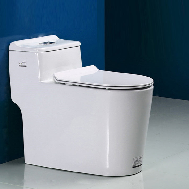 Modern White Flush Toilet Floor Mounted Toilet Bowl for Bathroom 16"L x 28"W x 26"H Clearhalo 'Bathroom Remodel & Bathroom Fixtures' 'Home Improvement' 'home_improvement' 'home_improvement_toilets' 'Toilets & Bidets' 'Toilets' 6921550