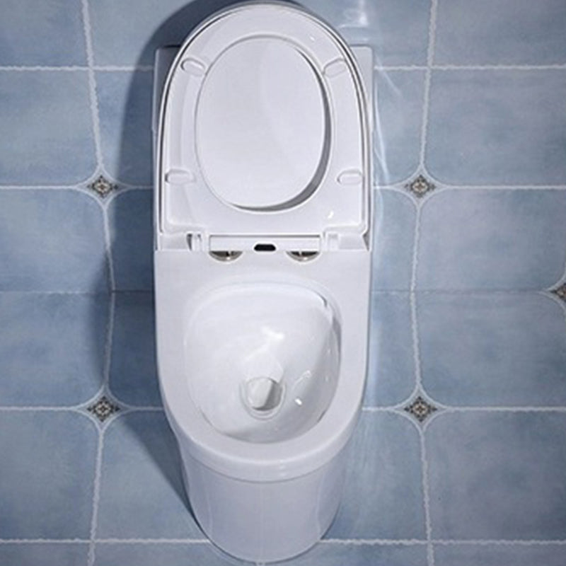Modern White Flush Toilet Floor Mounted Toilet Bowl for Bathroom Clearhalo 'Bathroom Remodel & Bathroom Fixtures' 'Home Improvement' 'home_improvement' 'home_improvement_toilets' 'Toilets & Bidets' 'Toilets' 6921551