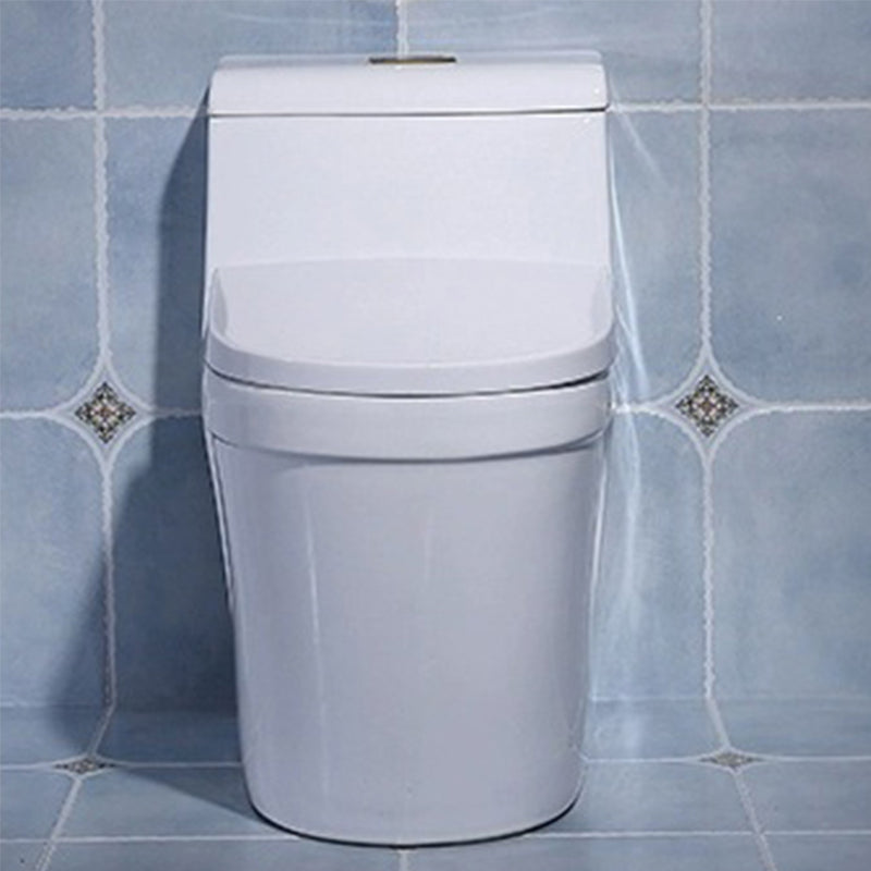 Modern White Flush Toilet Floor Mounted Toilet Bowl for Bathroom Clearhalo 'Bathroom Remodel & Bathroom Fixtures' 'Home Improvement' 'home_improvement' 'home_improvement_toilets' 'Toilets & Bidets' 'Toilets' 6921553