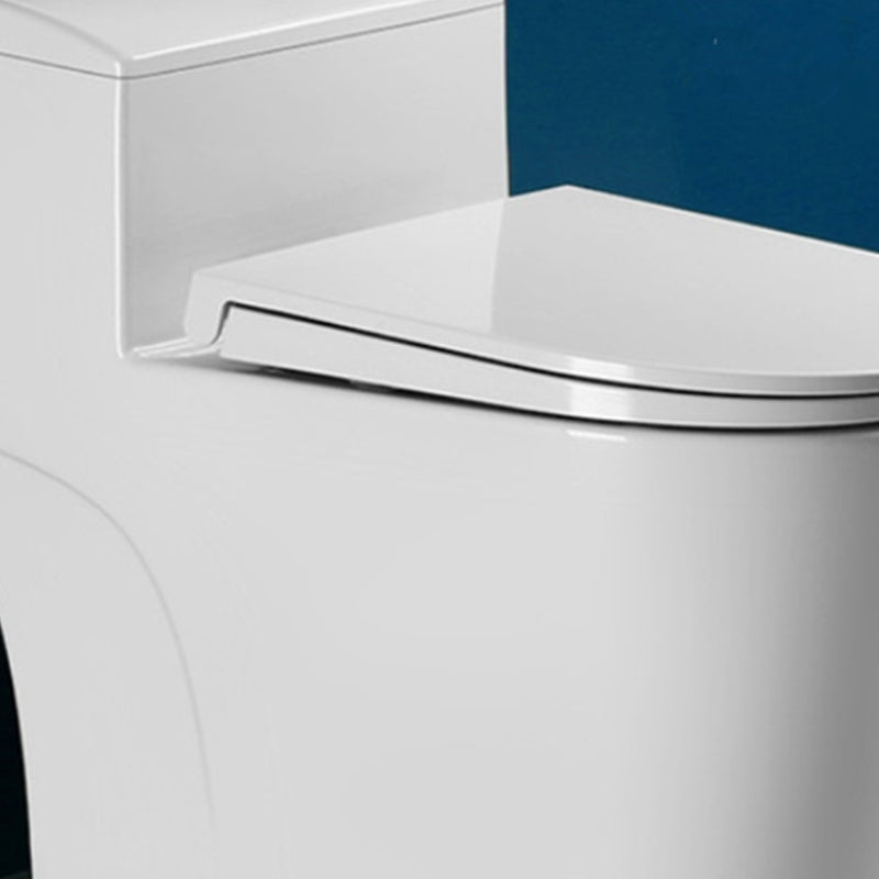 Modern White Flush Toilet Floor Mounted Toilet Bowl for Bathroom Clearhalo 'Bathroom Remodel & Bathroom Fixtures' 'Home Improvement' 'home_improvement' 'home_improvement_toilets' 'Toilets & Bidets' 'Toilets' 6921558
