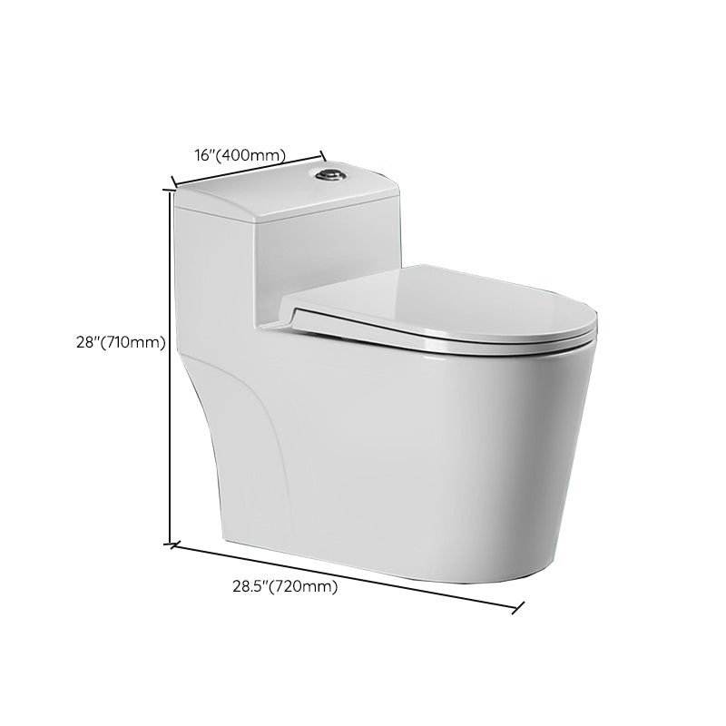 Modern White Flush Toilet Floor Mounted Toilet Bowl for Bathroom Clearhalo 'Bathroom Remodel & Bathroom Fixtures' 'Home Improvement' 'home_improvement' 'home_improvement_toilets' 'Toilets & Bidets' 'Toilets' 6921560