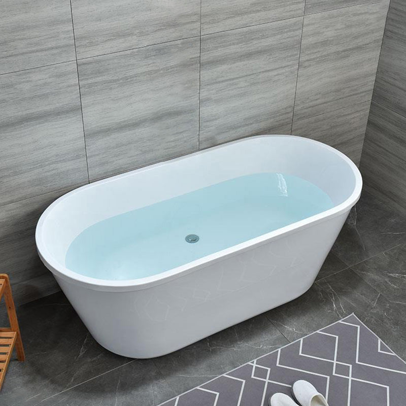 Acrylic Bath Soaking Back to Wall White Bathtub , 29.53-inch Wide Tub Clearhalo 'Bathroom Remodel & Bathroom Fixtures' 'Bathtubs' 'Home Improvement' 'home_improvement' 'home_improvement_bathtubs' 'Showers & Bathtubs' 6921648