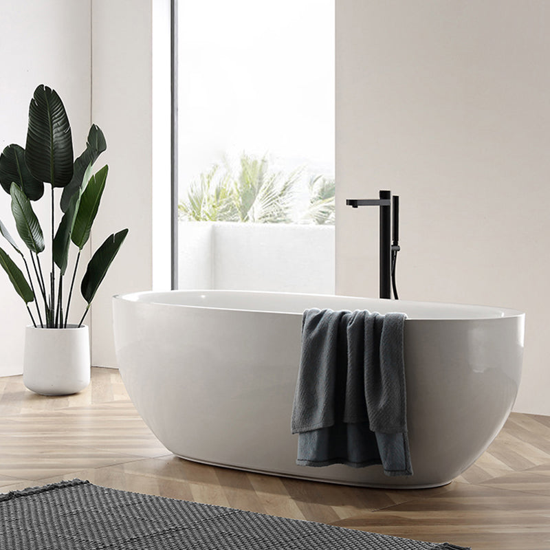 Acrylic Bathtub White Freestanding Soaking Bathtub , 23.62-inch Tall Clearhalo 'Bathroom Remodel & Bathroom Fixtures' 'Bathtubs' 'Home Improvement' 'home_improvement' 'home_improvement_bathtubs' 'Showers & Bathtubs' 6921701