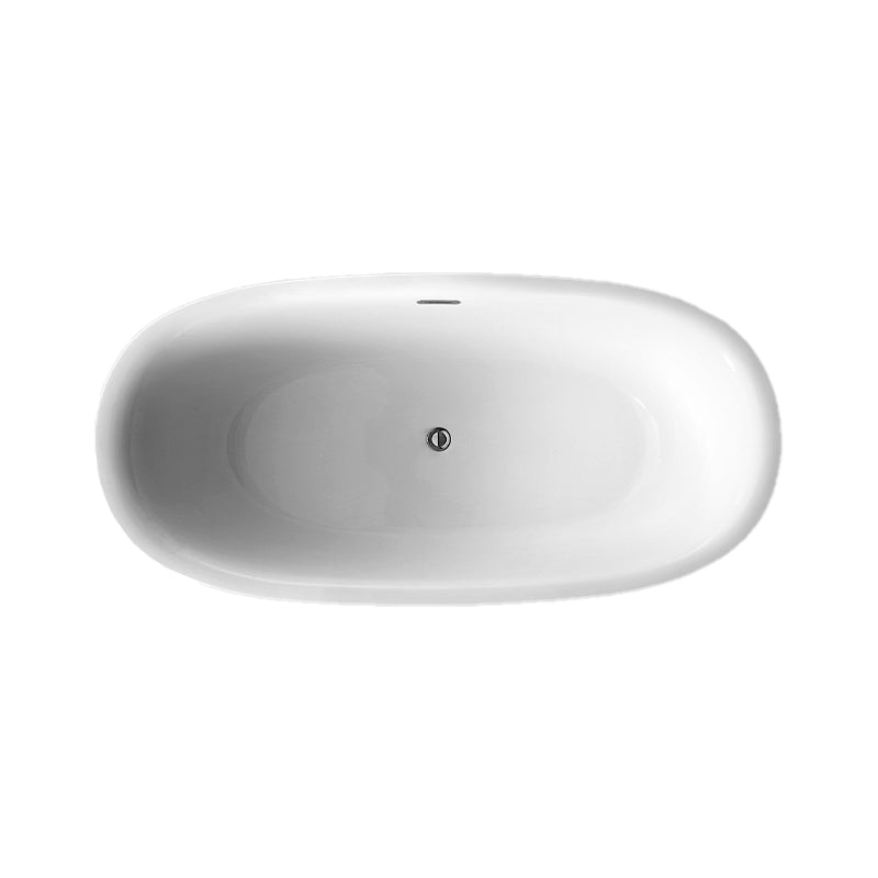 Acrylic Bathtub White Freestanding Soaking Bathtub , 23.62-inch Tall Clearhalo 'Bathroom Remodel & Bathroom Fixtures' 'Bathtubs' 'Home Improvement' 'home_improvement' 'home_improvement_bathtubs' 'Showers & Bathtubs' 6921705