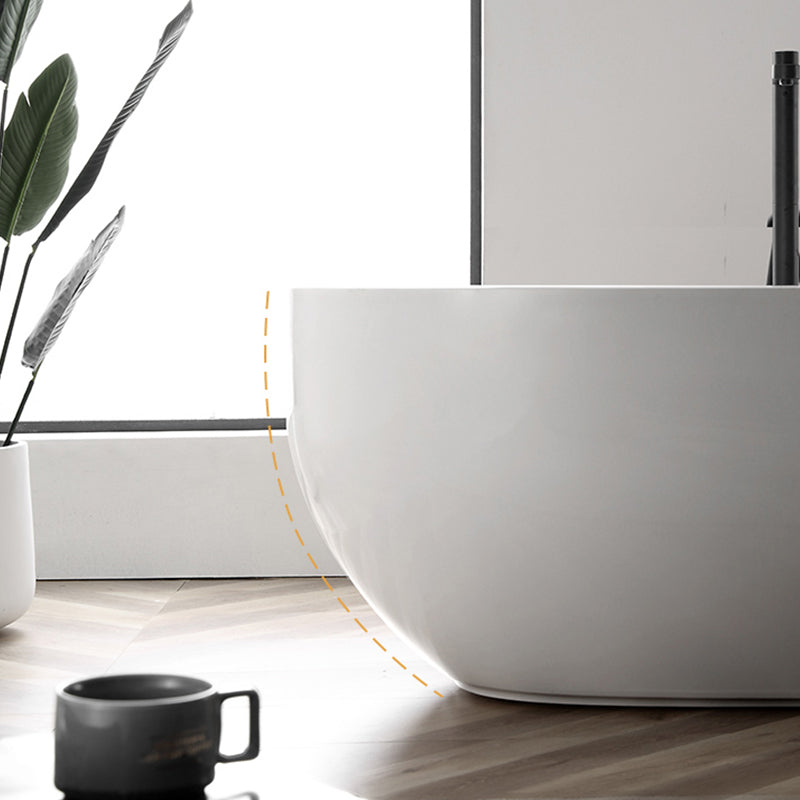 Acrylic Bathtub White Freestanding Soaking Bathtub , 23.62-inch Tall Clearhalo 'Bathroom Remodel & Bathroom Fixtures' 'Bathtubs' 'Home Improvement' 'home_improvement' 'home_improvement_bathtubs' 'Showers & Bathtubs' 6921707