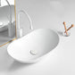 White Oval Vessel Sink Modern Style Porcelain Basin Sink with No Craftsmanship Clearhalo 'Bathroom Remodel & Bathroom Fixtures' 'Bathroom Sinks & Faucet Components' 'Bathroom Sinks' 'bathroom_sink' 'Home Improvement' 'home_improvement' 'home_improvement_bathroom_sink' 6926819
