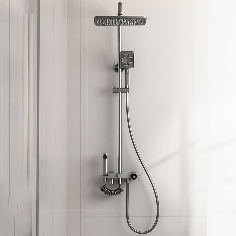 Système de douche jet de massage carré pommeau de douche à main décoration de douche