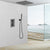 Copper Shower Set Rain Shower Head Square Ceiling-Mounted Shower System with Handshower Grey 2 Clearhalo 'Bathroom Remodel & Bathroom Fixtures' 'Home Improvement' 'home_improvement' 'home_improvement_shower_faucets' 'Shower Faucets & Systems' 'shower_faucets' 'Showers & Bathtubs Plumbing' 'Showers & Bathtubs' 6927395