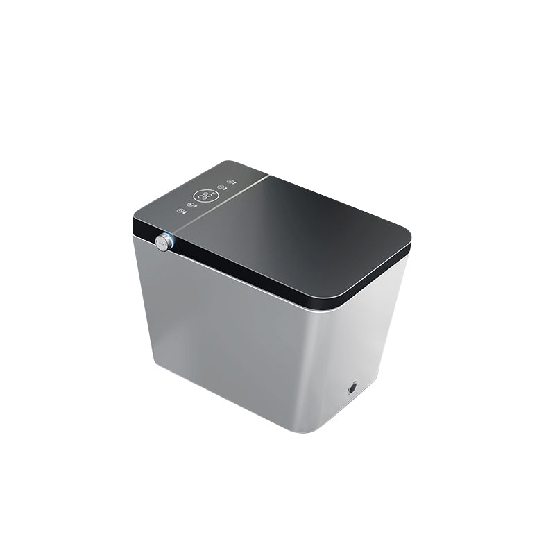 Contemporary Elongated Ceramic Heated Seat Temperature Control Floor Mount Bidet Black White Clearhalo 'Bathroom Remodel & Bathroom Fixtures' 'Bidets' 'Home Improvement' 'home_improvement' 'home_improvement_bidets' 'Toilets & Bidets' 6927502