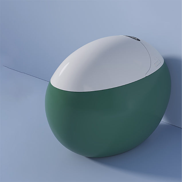 Contemporary Round Floor Mount Bidet with Heated Seat and Remote Control Included Clearhalo 'Bathroom Remodel & Bathroom Fixtures' 'Bidets' 'Home Improvement' 'home_improvement' 'home_improvement_bidets' 'Toilets & Bidets' 6927523