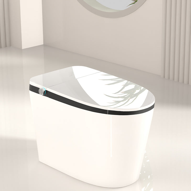 Contemporary White Elongated Water Pressure Control Dryer Floor Mount Bidet Clearhalo 'Bathroom Remodel & Bathroom Fixtures' 'Bidets' 'Home Improvement' 'home_improvement' 'home_improvement_bidets' 'Toilets & Bidets' 6927536